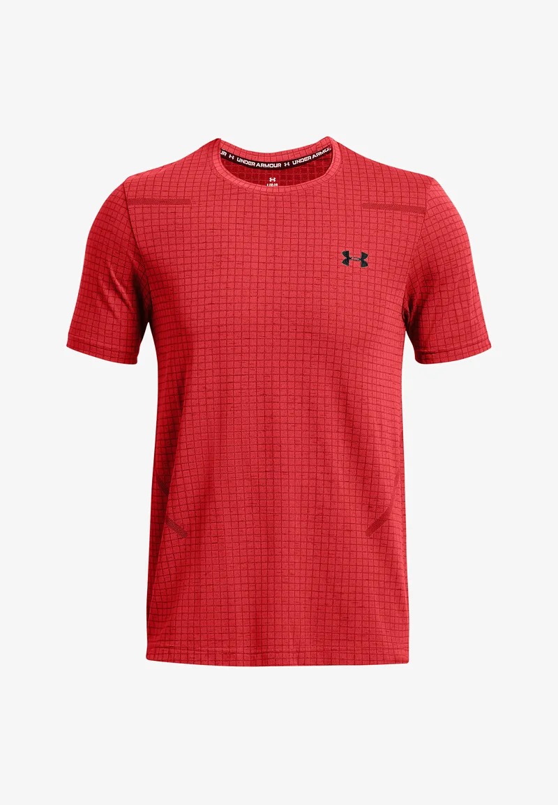 VANISH SEAMLESS GRID - Sports T-shirt - red solstice