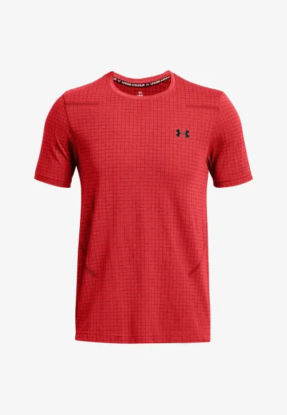 VANISH SEAMLESS GRID - Sports T-shirt - red solstice
