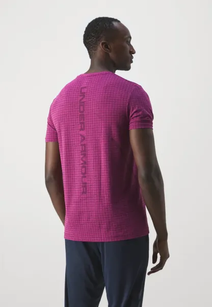 VANISH SEAMLESS GRID - Sports T-shirt - Astro Rose / Noir