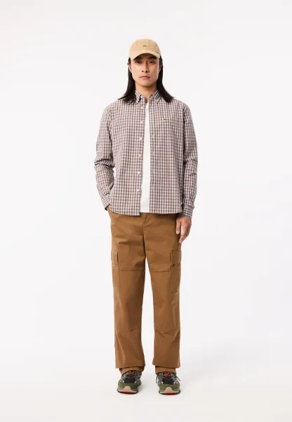 Chemise - marron blanc ix