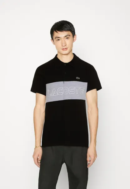 Polo - noir gris chine