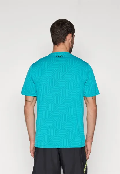 TECH VENT GEOTESSA - T-shirt de sport - hydro teal/black