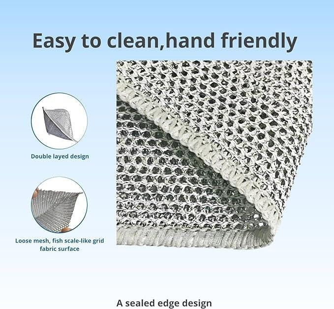 Multipurpose Wire Miracle Cleaning Cloths Dishwashing Rags