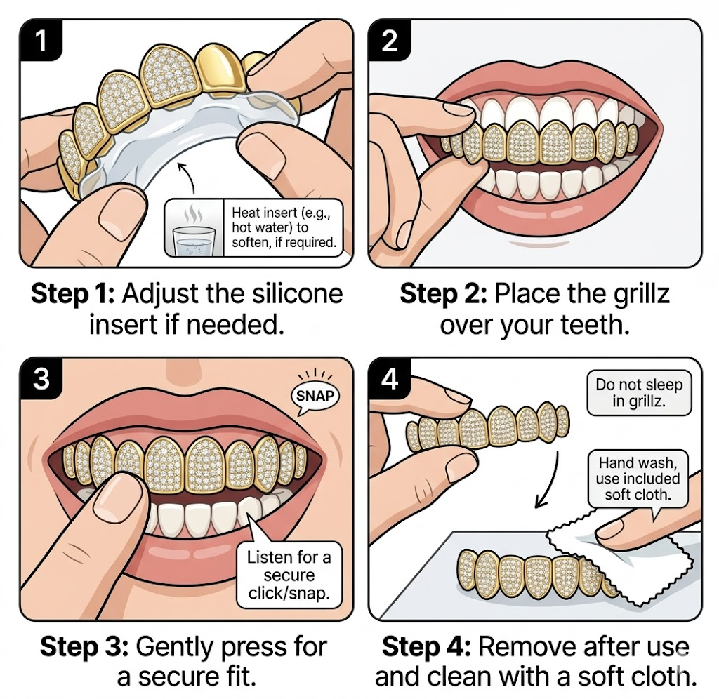 How to use grillz