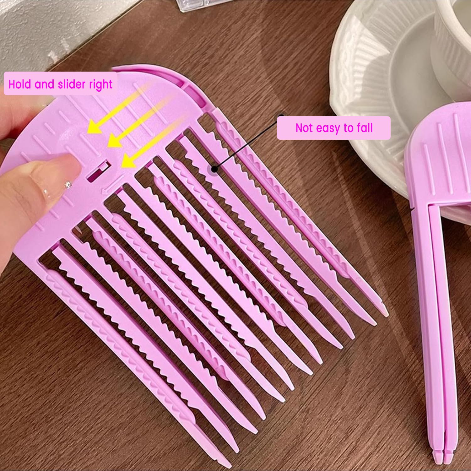 3/6 Teeth High Skull Artifact No Trace Hair Clip