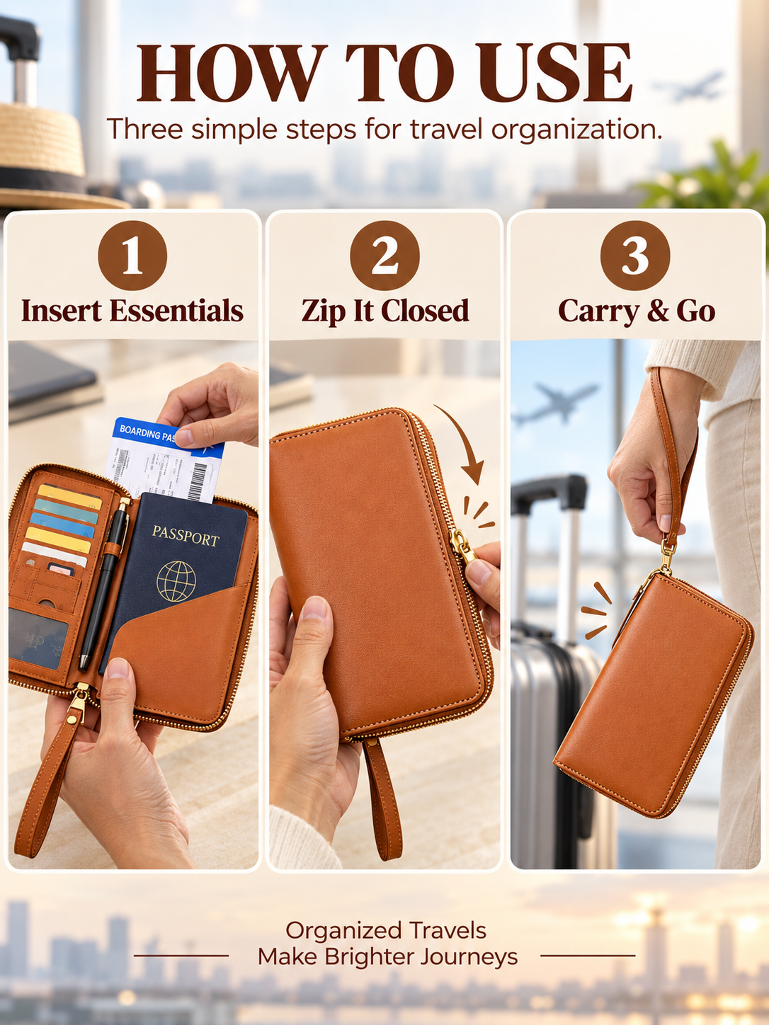 How to use the travel wallet