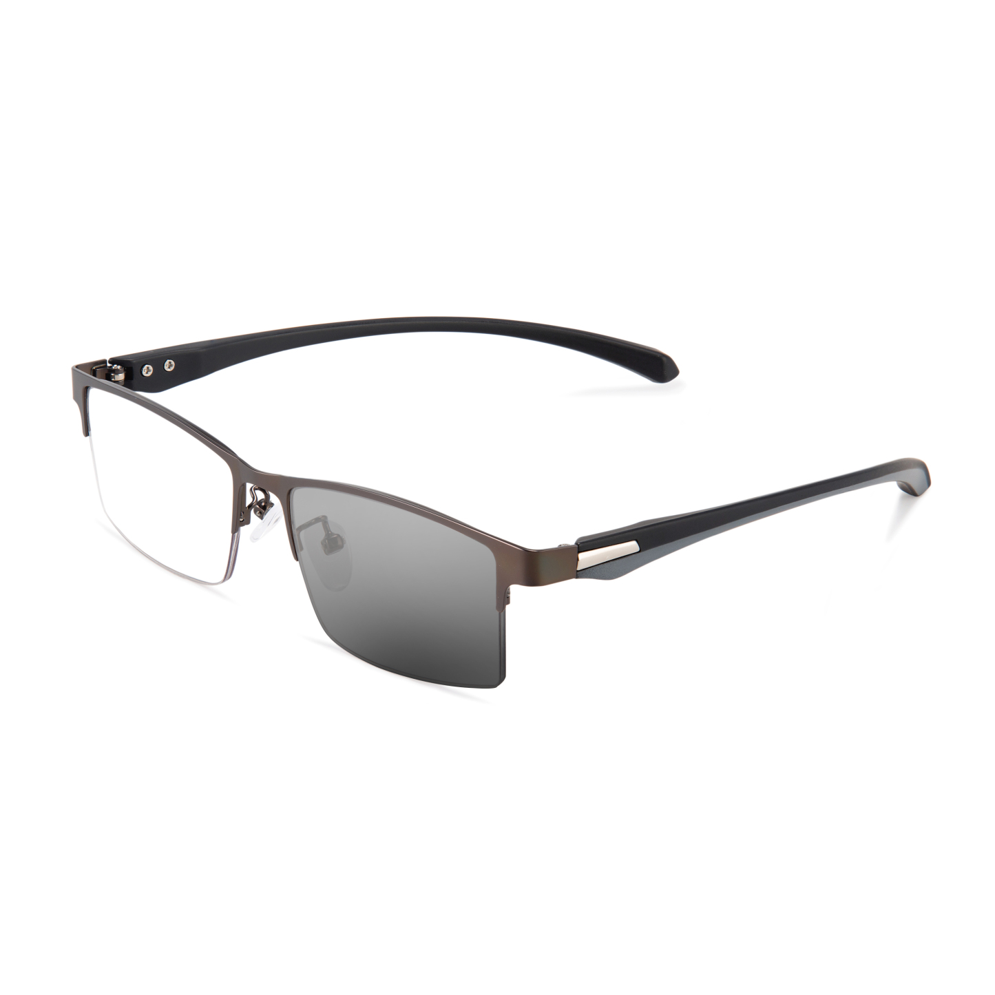 TITANIUM MULTI-FOCUS READING GLASSES PHOTOCHROMIC PROGRESSIVE DOUBLE LIGHT ANTI-BLUE LIGHT