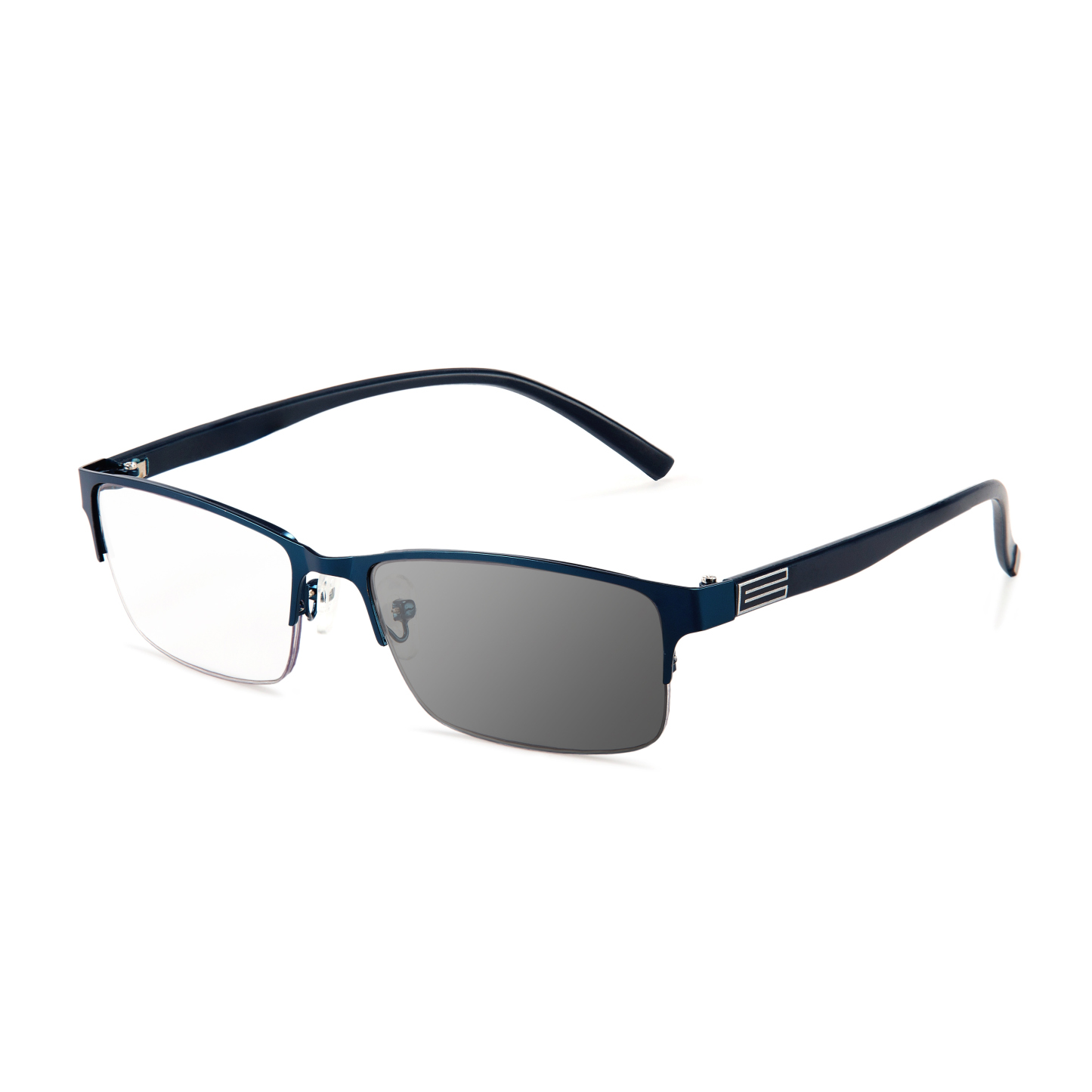 BUSINESS SIMPLE HALF FRAME INTELLIGENT COLOR CHANGING MULTI-FOCAL READ