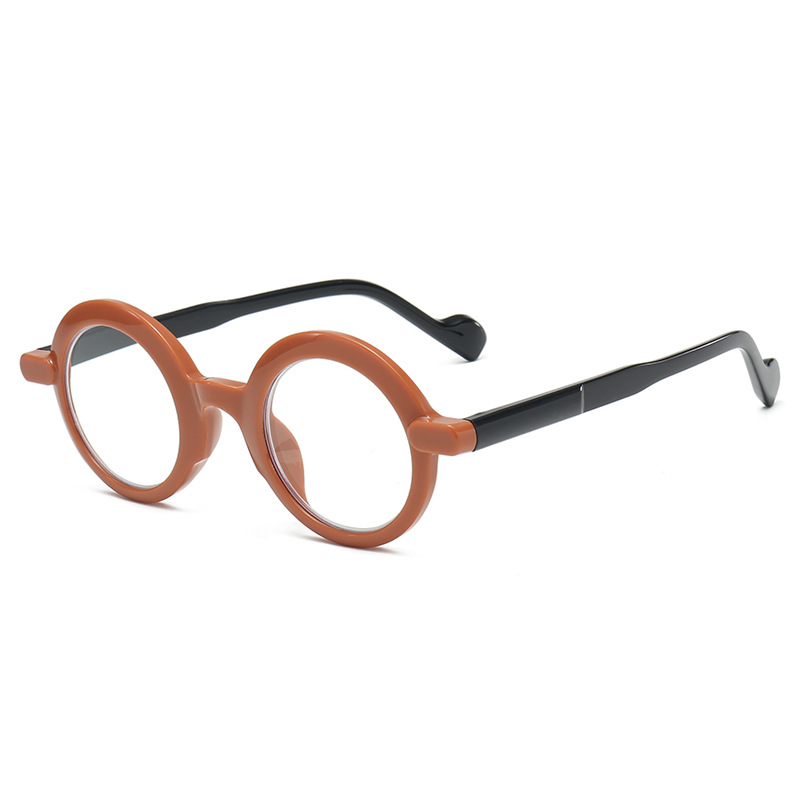 ROUND FRAME FASHION RETRO PROGRESSIVE ANTI-BLUE LIGHT READING GLASSES