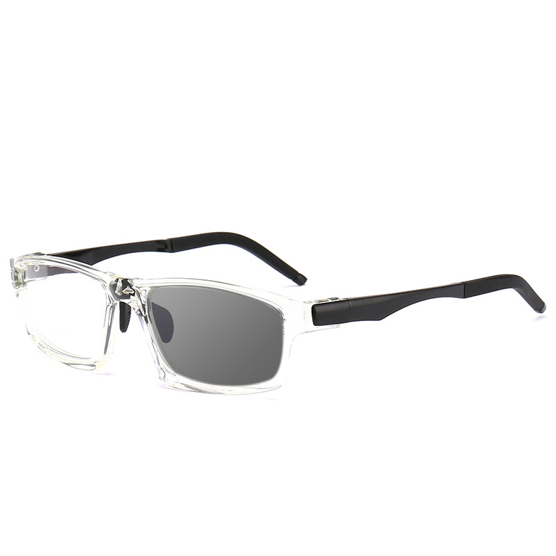 SPORTS ALUMINUM-MAGNESIUM SPRING LEGS COLOR-CHANGING MULTI-FOCAL READING GLASSES