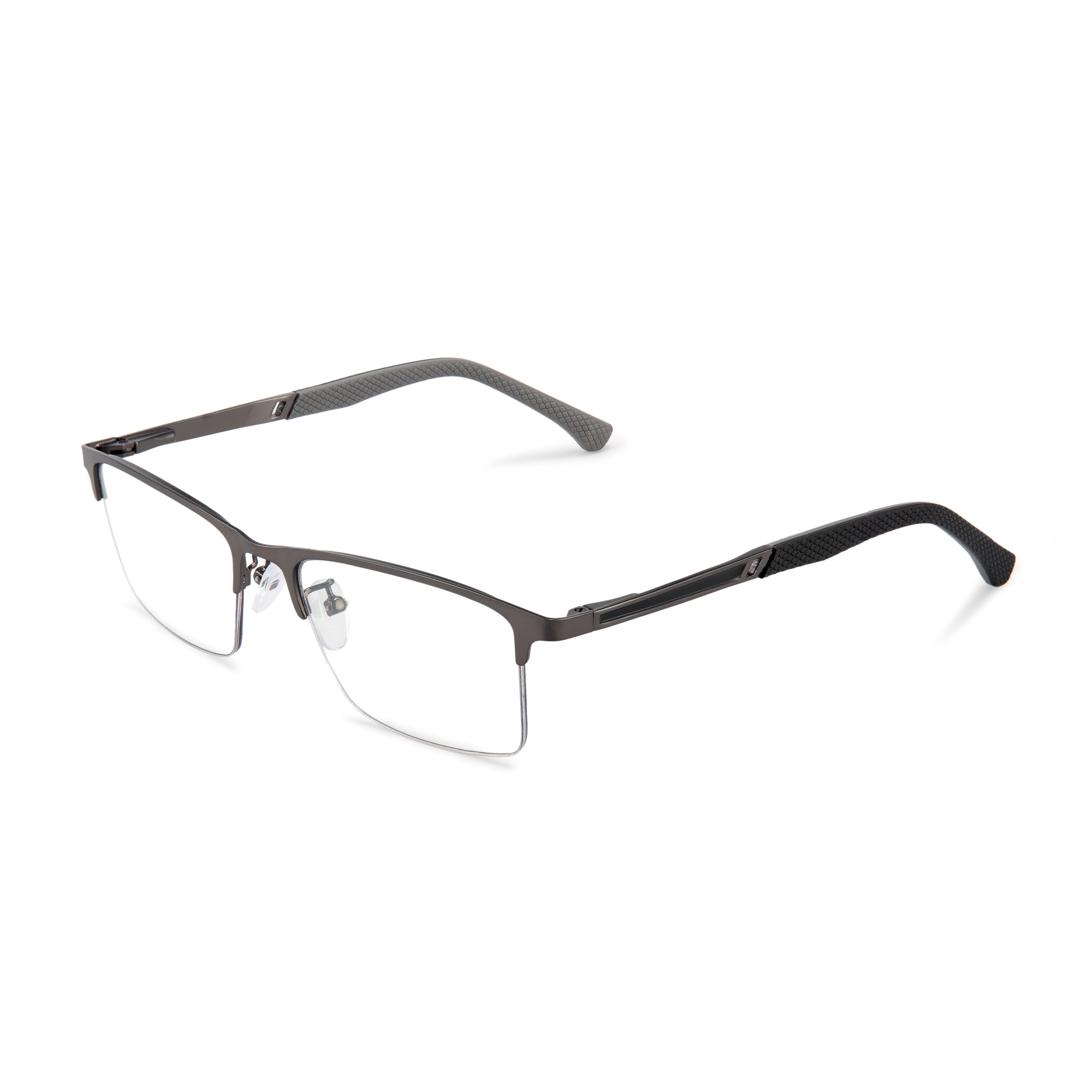 MEN'S RETRO HALF-FRAME ANTI-BLUE LIGHT READING GLASSES