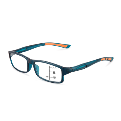 MEN'S SPORT READING GLASSES PHOTOCHROMIC PROGRESSIVE DOUBLE LIGHT ANTI-BLUE LIGHT