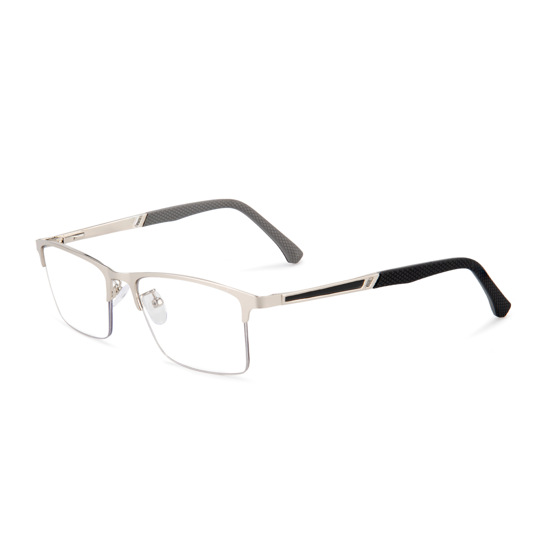 MEN'S RETRO HALF-FRAME ANTI-BLUE LIGHT READING GLASSES