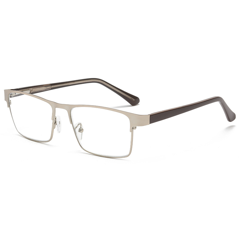 MEN'S CLASSIC METAL FRAME ANTI-BLUE LIGHT READING GLASSES