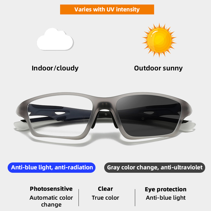 ULTRA-LIGHT SPORTS OUTDOOR ADJUSTABLE PHOTOCHROMIC READING GLASSES