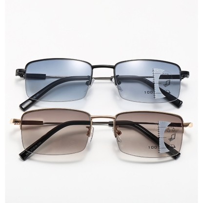 CASUAL PROGRESSIVE MULTIFOCAL COLOR CHANGING READING GLASSES