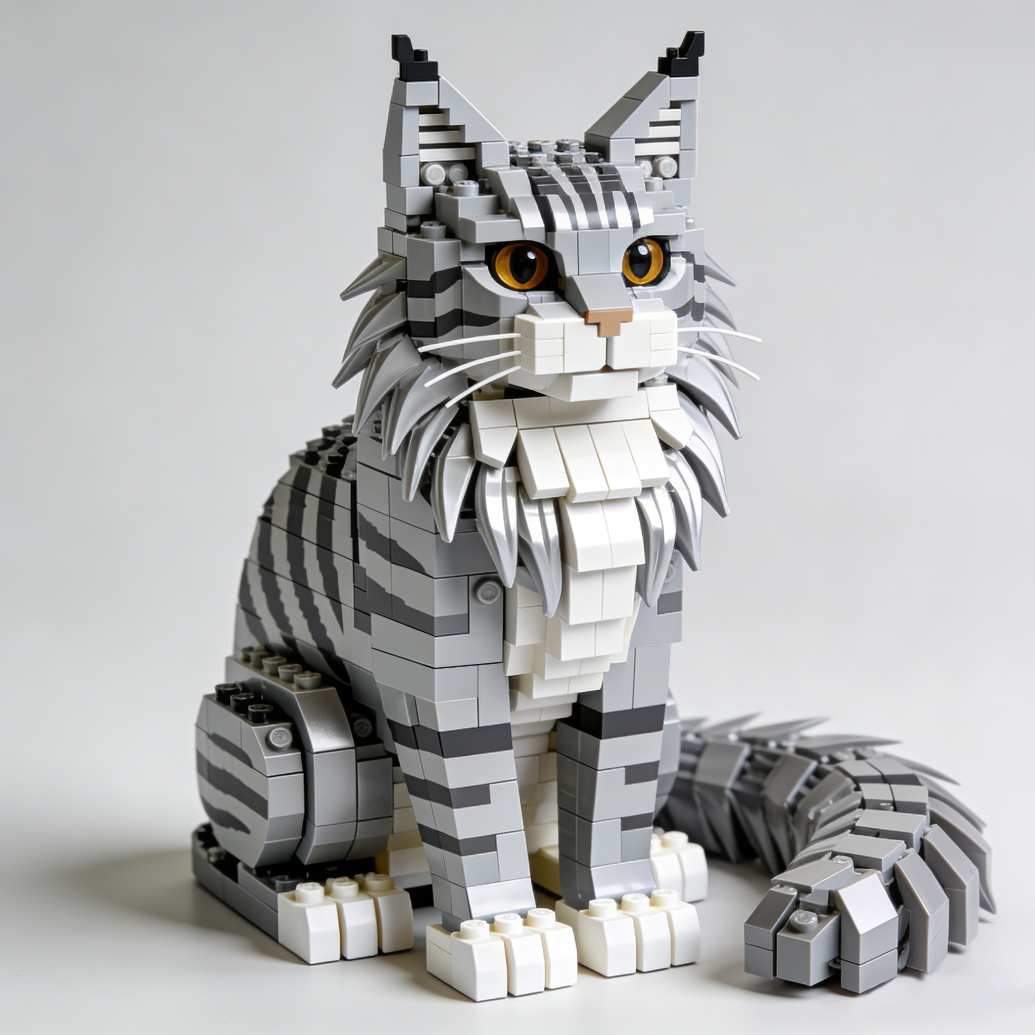 Brick Cats – Maine Coon Cat Building Kit
