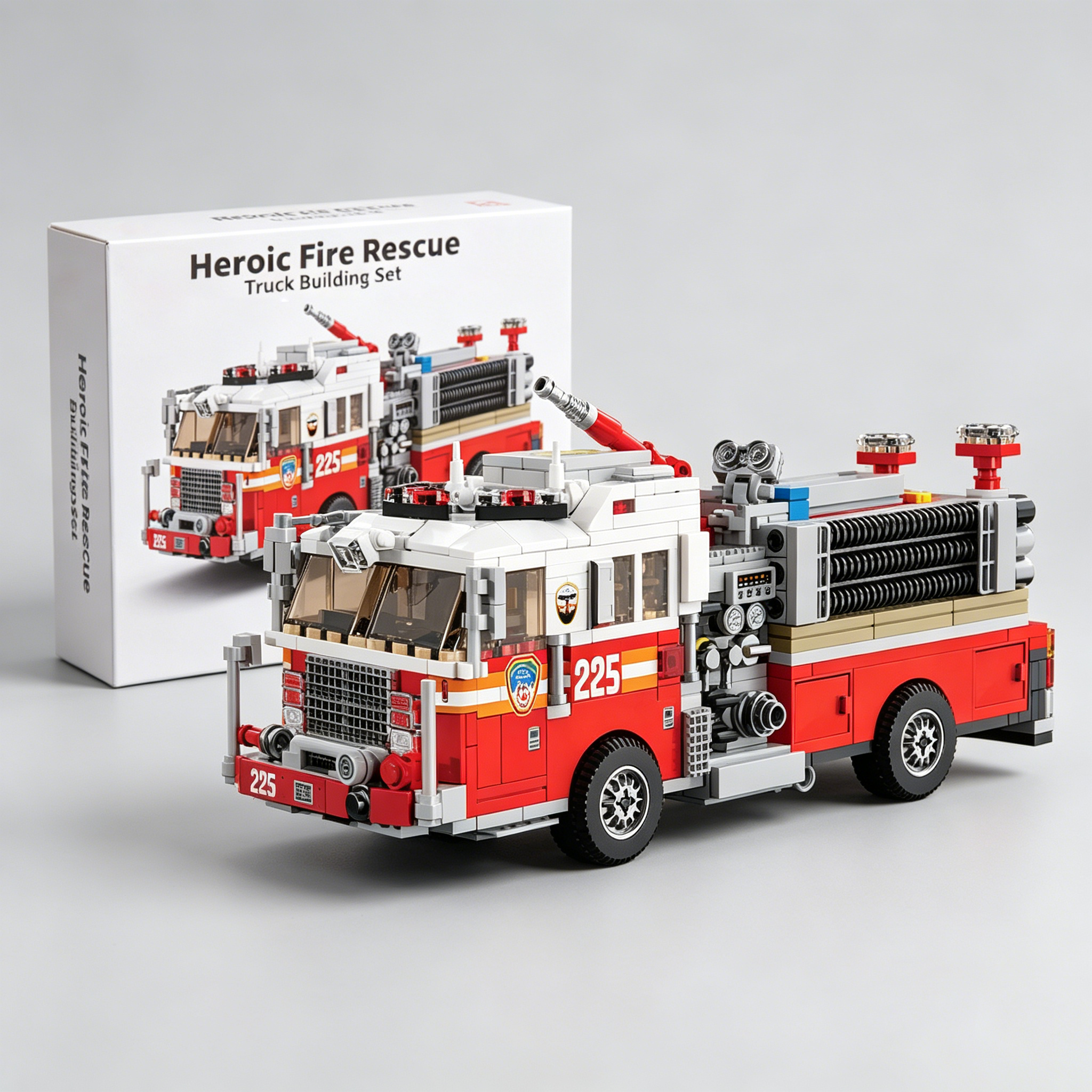 🚨Heroic Fire Rescue Truck Building Set 🚒