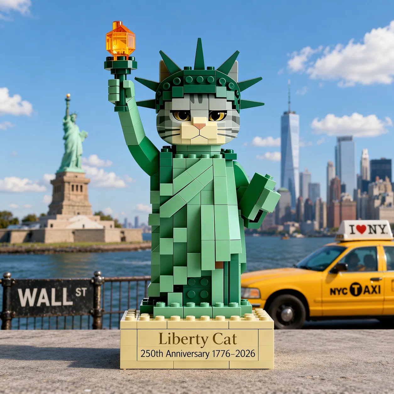 🗽Catberty Brick Set – Liberty Cat (250th Anniversary Edition)