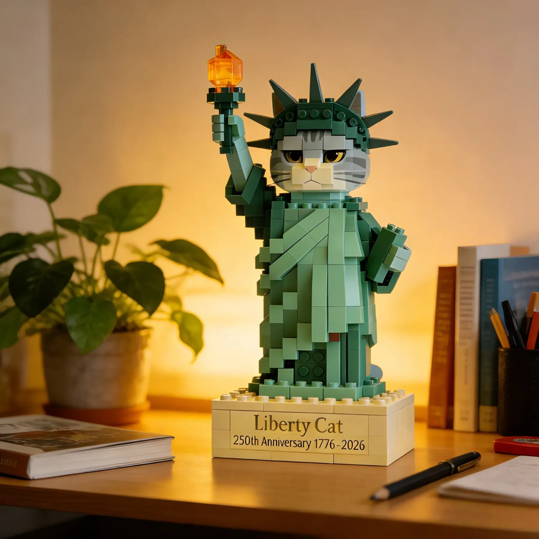 🗽Catberty Brick Set – Liberty Cat (250th Anniversary Edition)