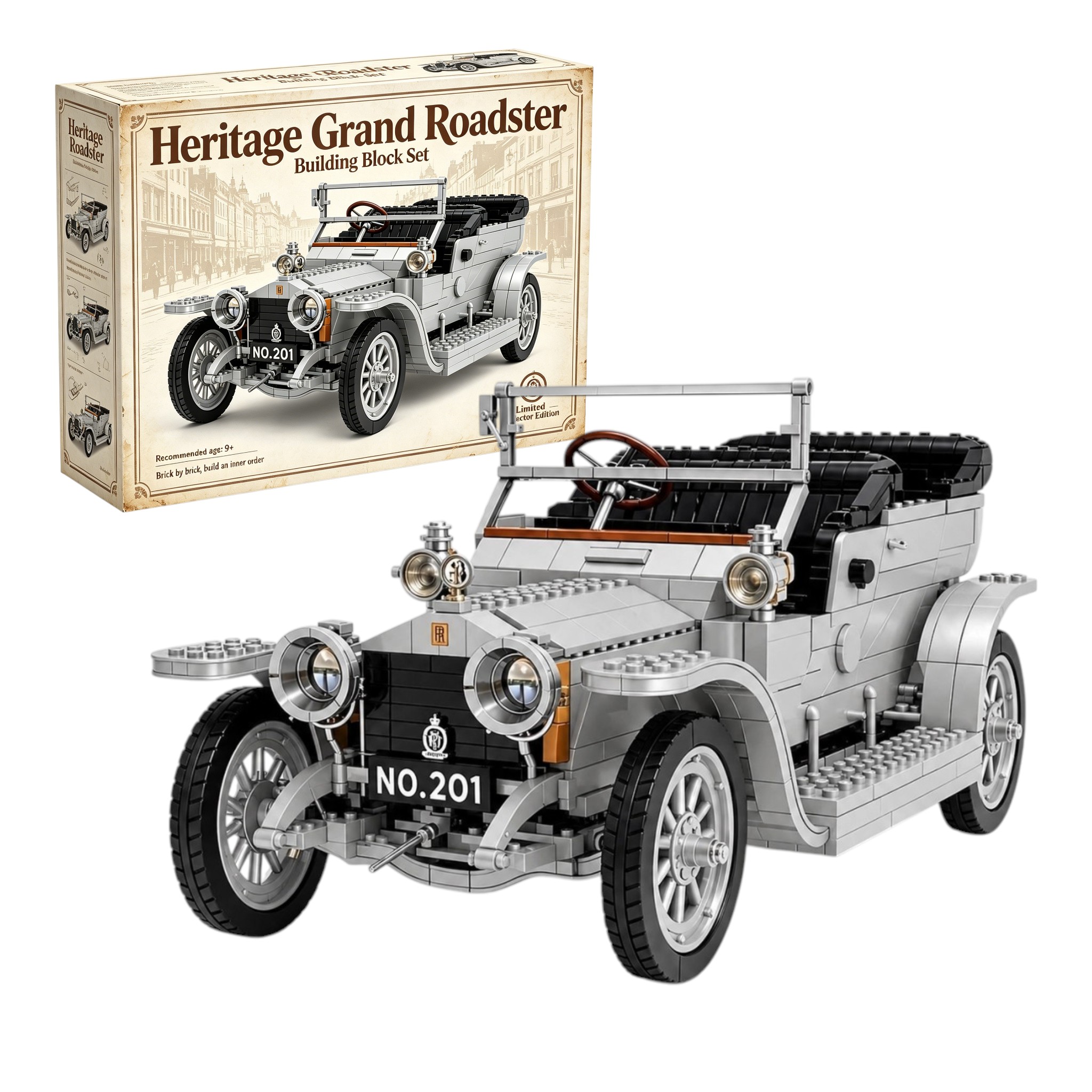 Heritage Grand Roadster Building Block Set – Limited Collector Edition