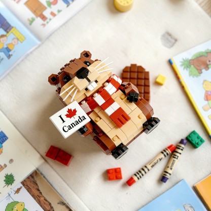 🦫🍁Canadian Maple Beaver Building Blocks Set