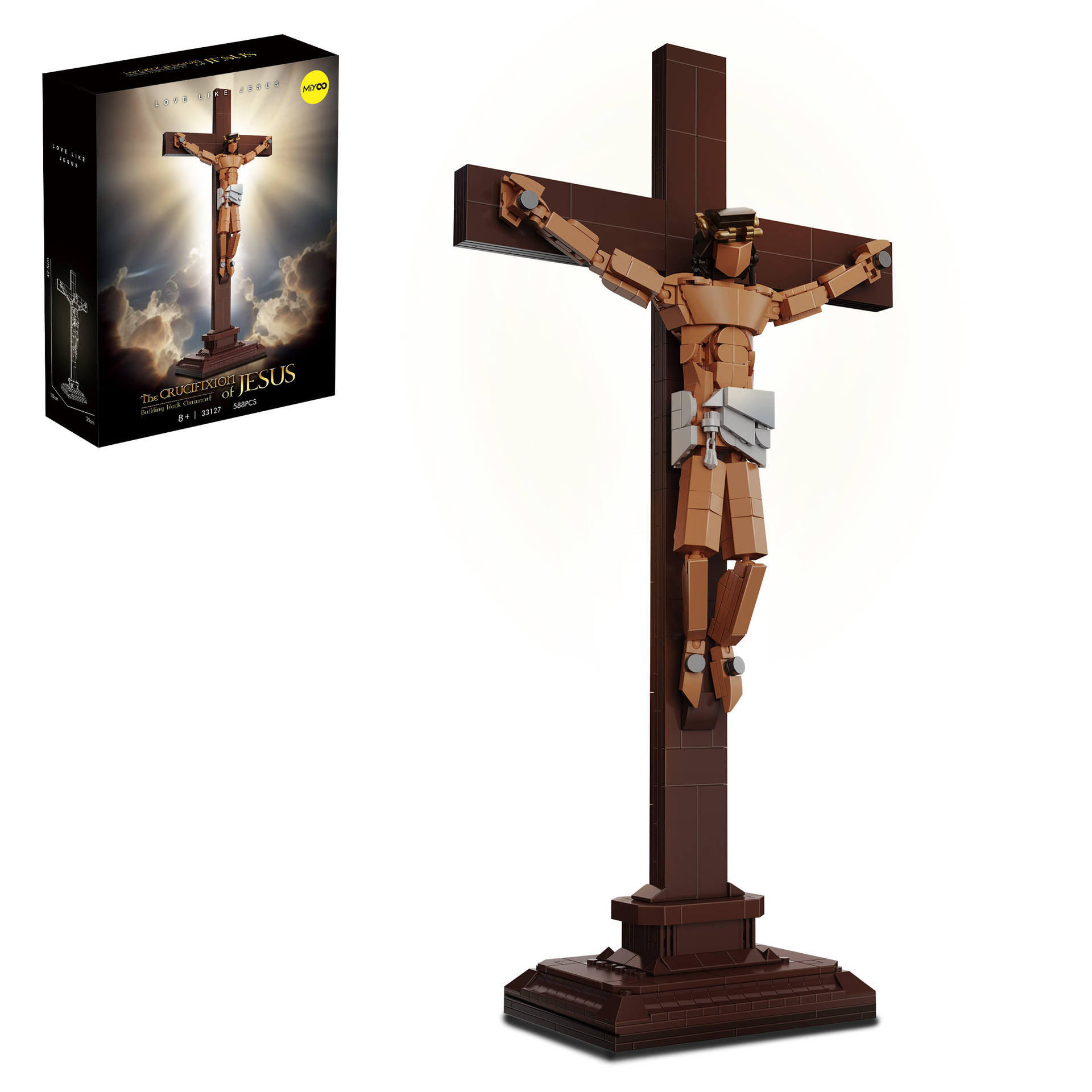 Jesus Crucifix Building Set – Faith & Redemption Cross✝️