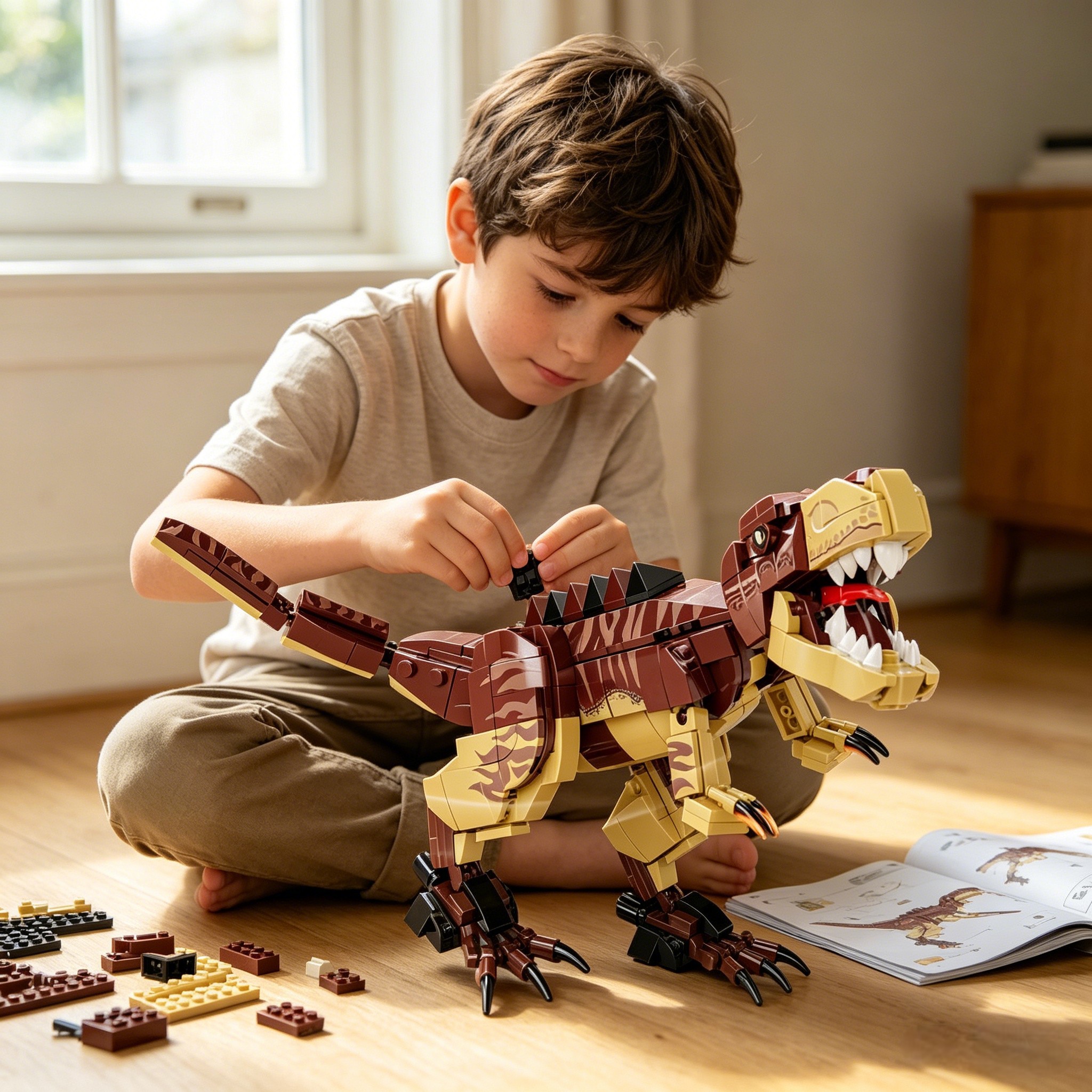 🦖 T-Rex Dinosaur Building Blocks Set