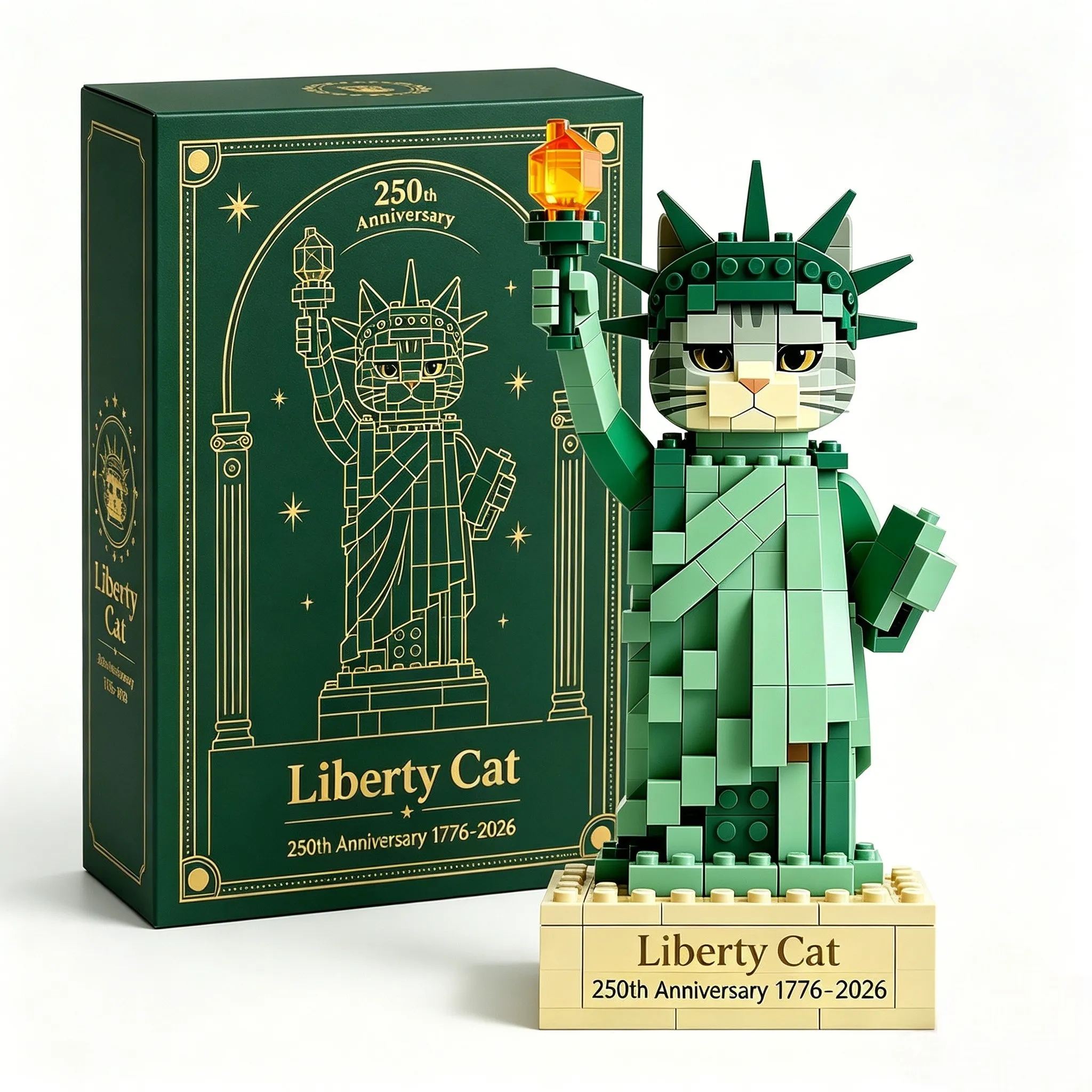 🗽Catberty Brick Set – Liberty Cat (250th Anniversary Edition)