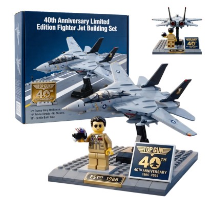 🧑‍✈️✈️40th Anniversary Limited Edition Fighter Jet Building Set