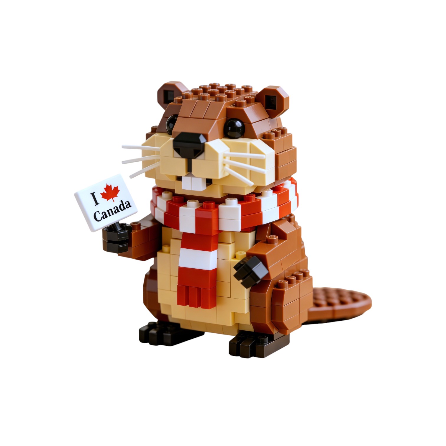 🦫🦌Canada Day Icon Duo: Moose & Beaver Building Blocks Set