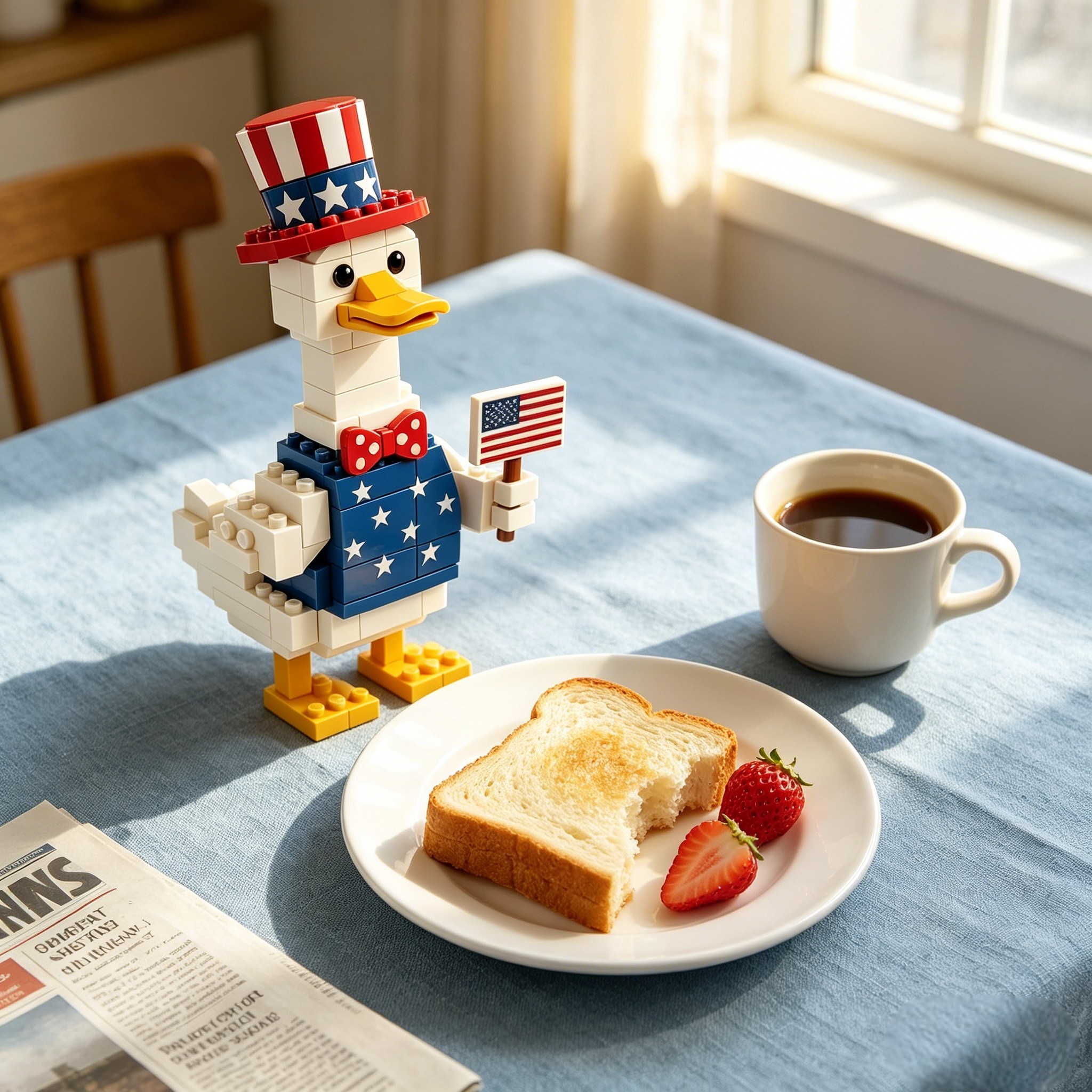 🦆🎩250th Anniversary Uncle Sam Duck Building Set