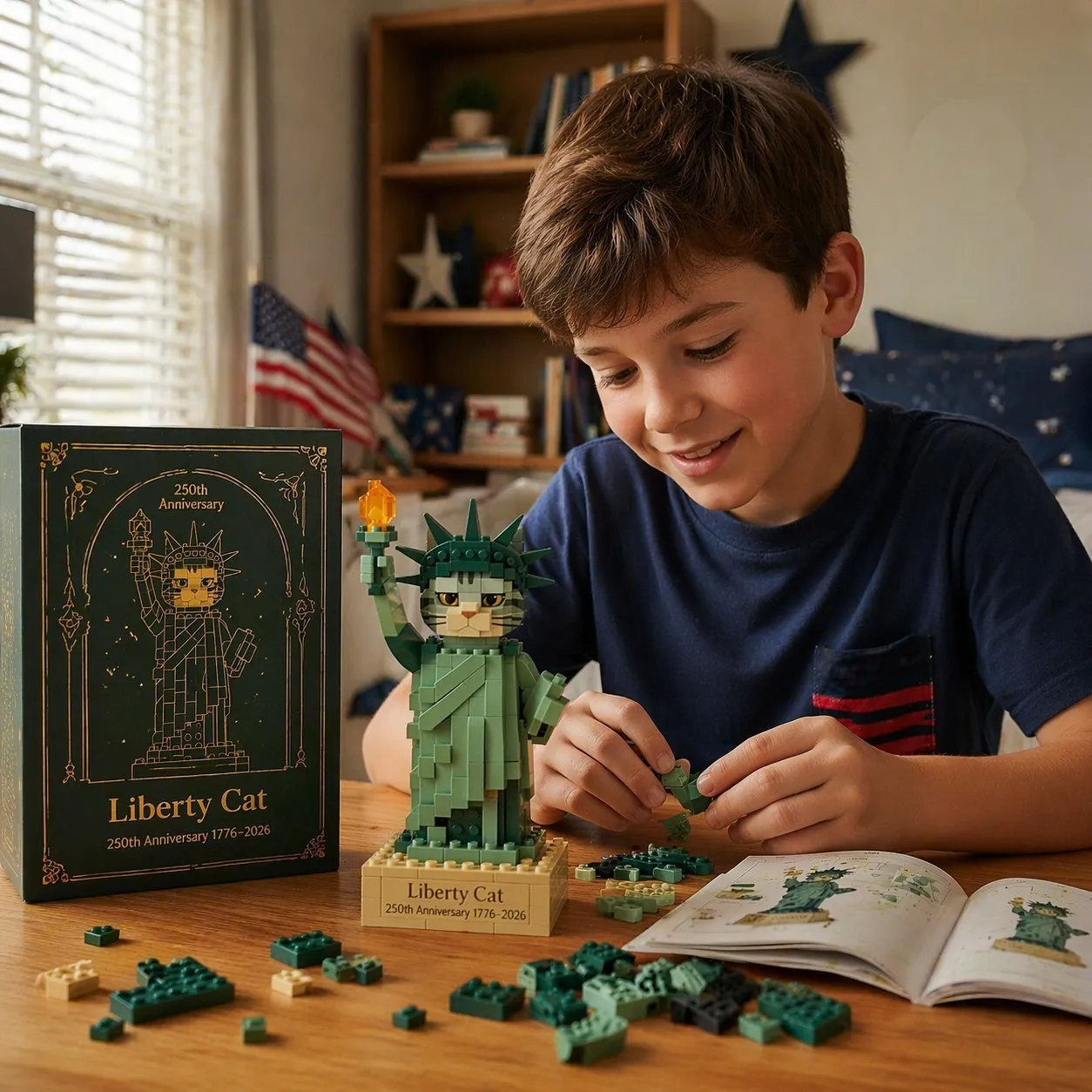 🗽Catberty Brick Set – Liberty Cat (250th Anniversary Edition)