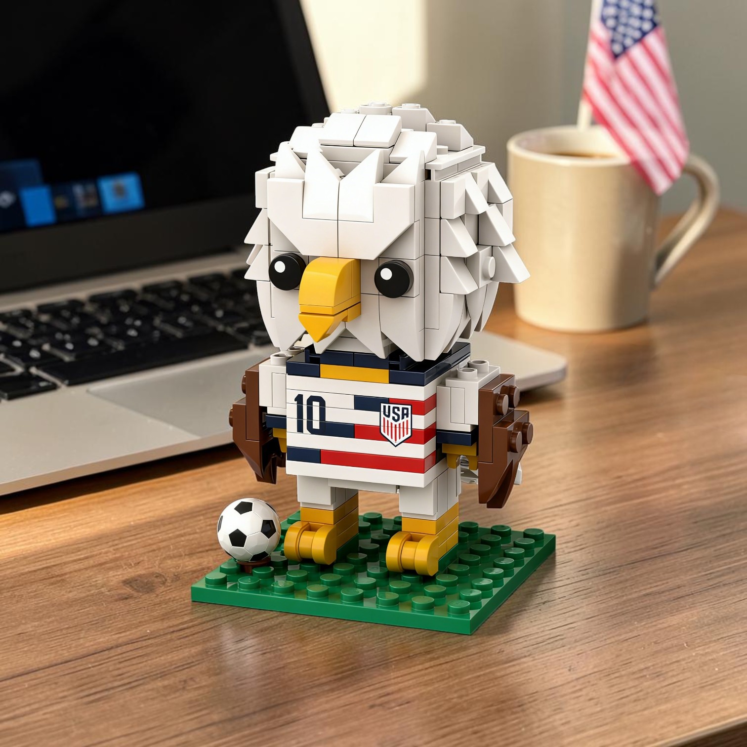 🦅USA Soccer Eagle Building Block Set