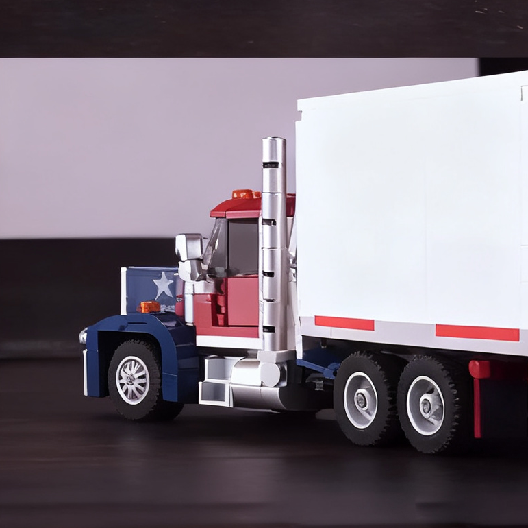 American Classic Semi-Truck Building Set | Collector-Grade USA Style Truck Model