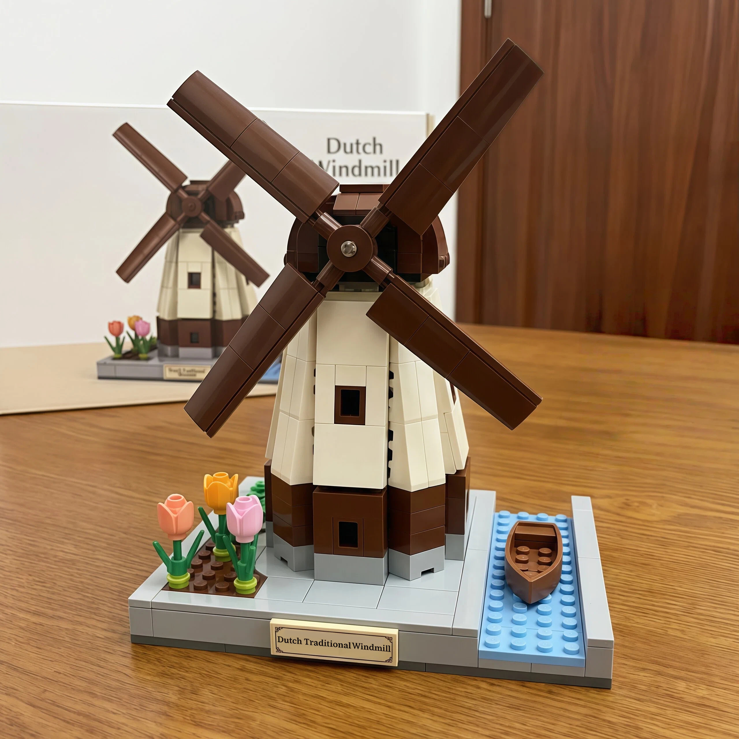 Dutch Windmill Brick Set – European Countryside Display 🌷