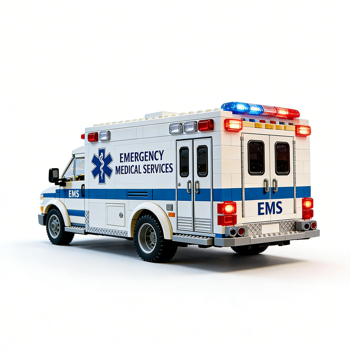 Emergency Rescue Ambulance Brick Set – Honor the Heroes Who Save Lives