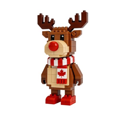 🦫🦌Canada Day Icon Duo: Moose & Beaver Building Blocks Set