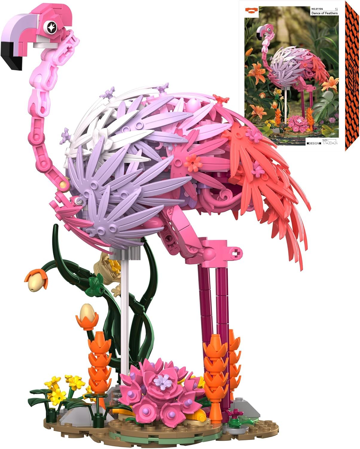 Flamingo Building Set- Dance of Feathers