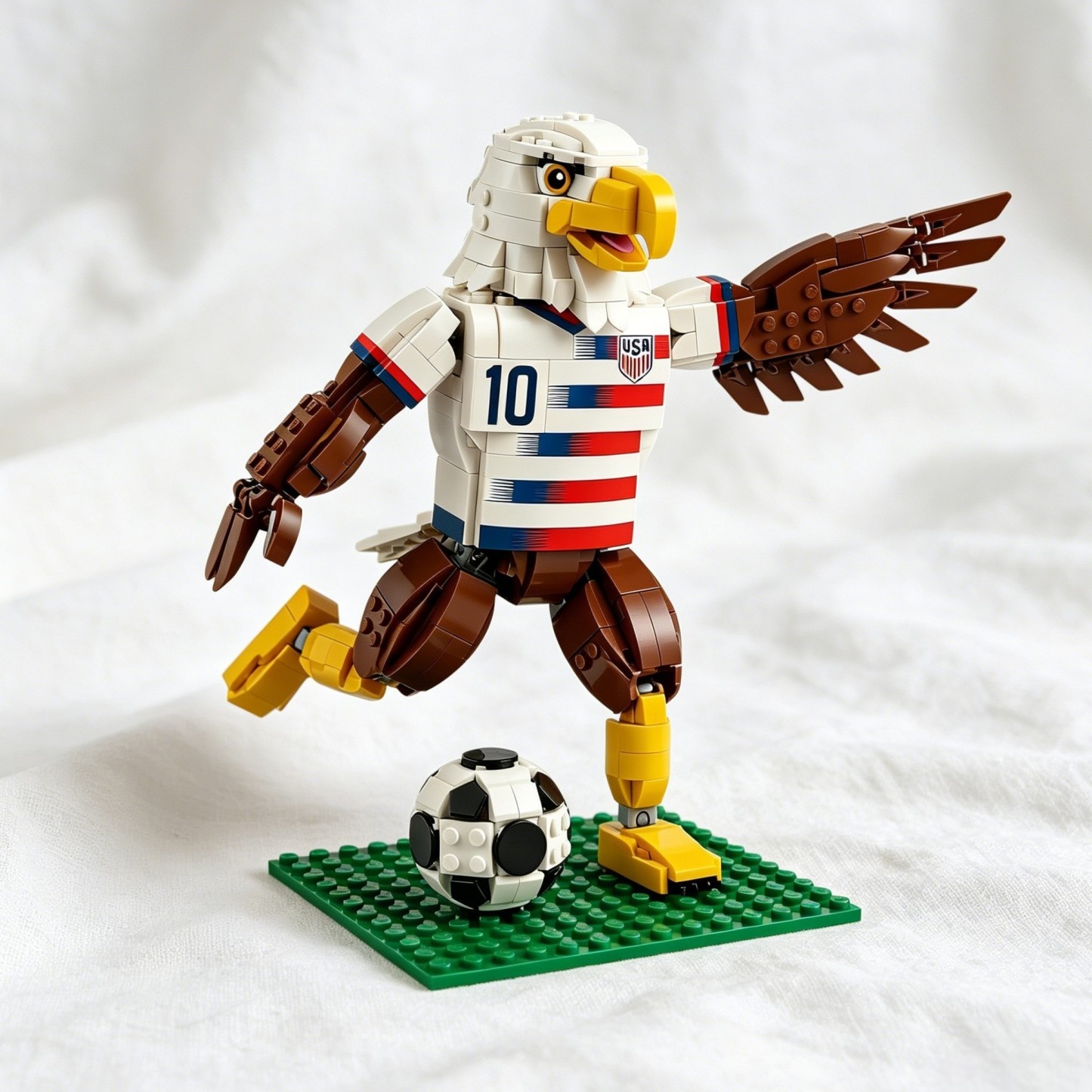 ⚽🦅 Limited Edition 2026 USA Eagle Soccer Brick Figure