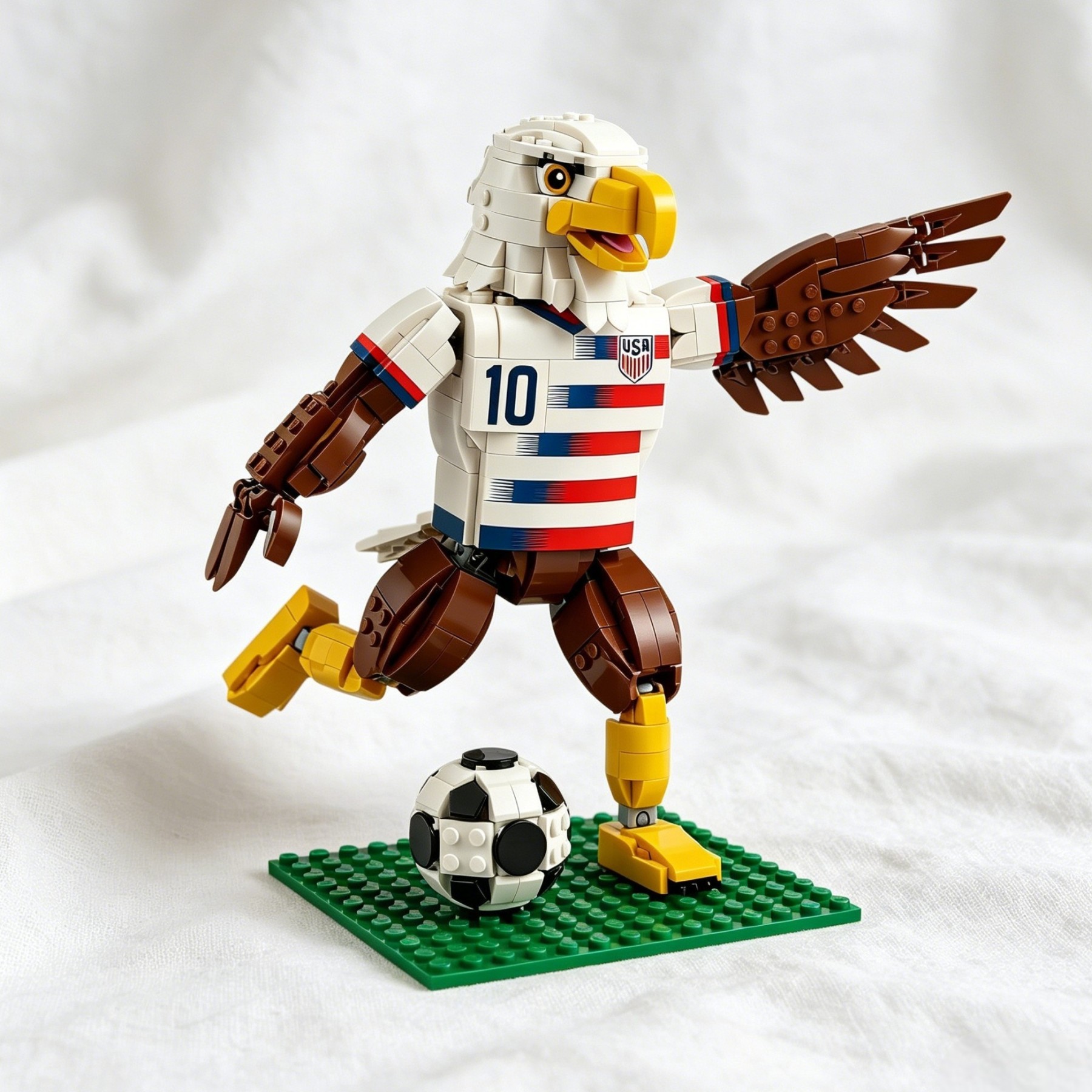 ⚽🦅 Limited Edition 2026 USA Eagle Soccer Brick Figure