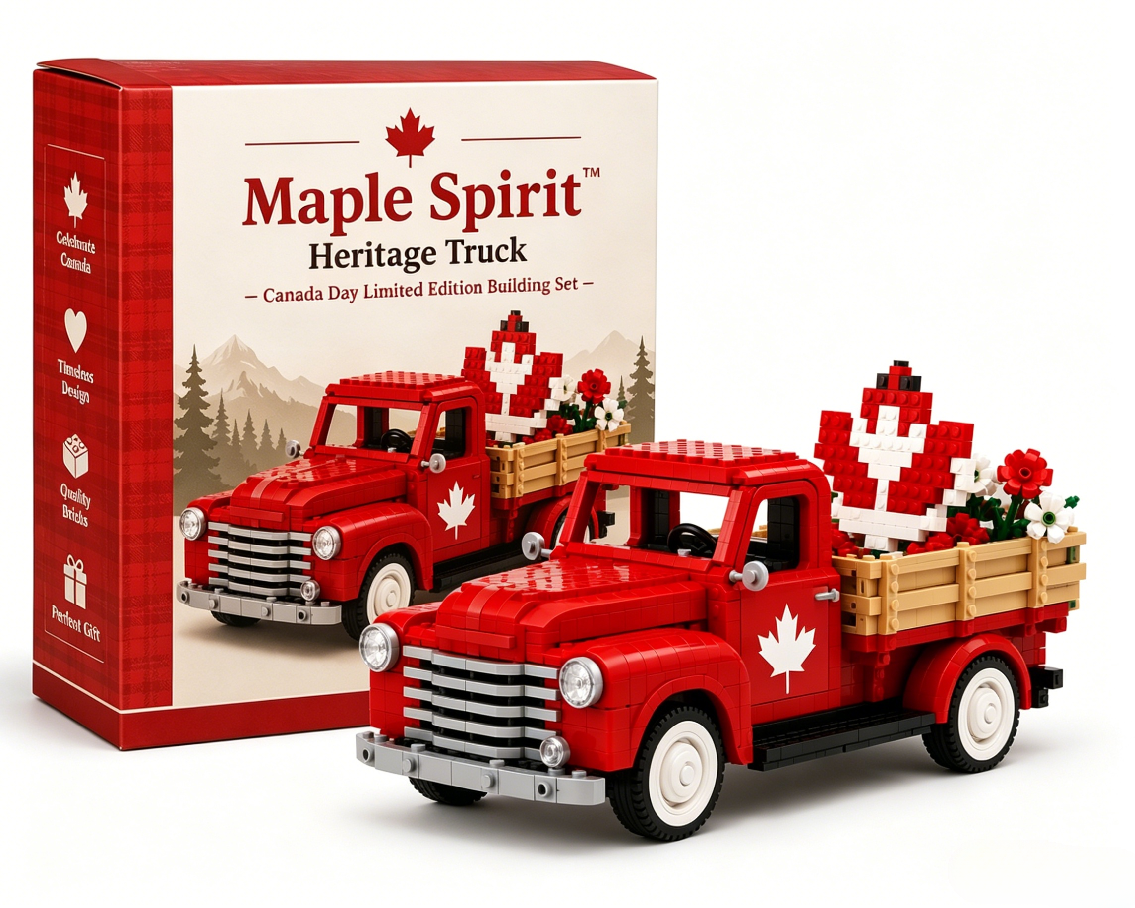 🇨🇦 Maple Spirit™ Heritage Truck | Canada Day Limited Edition Building Set