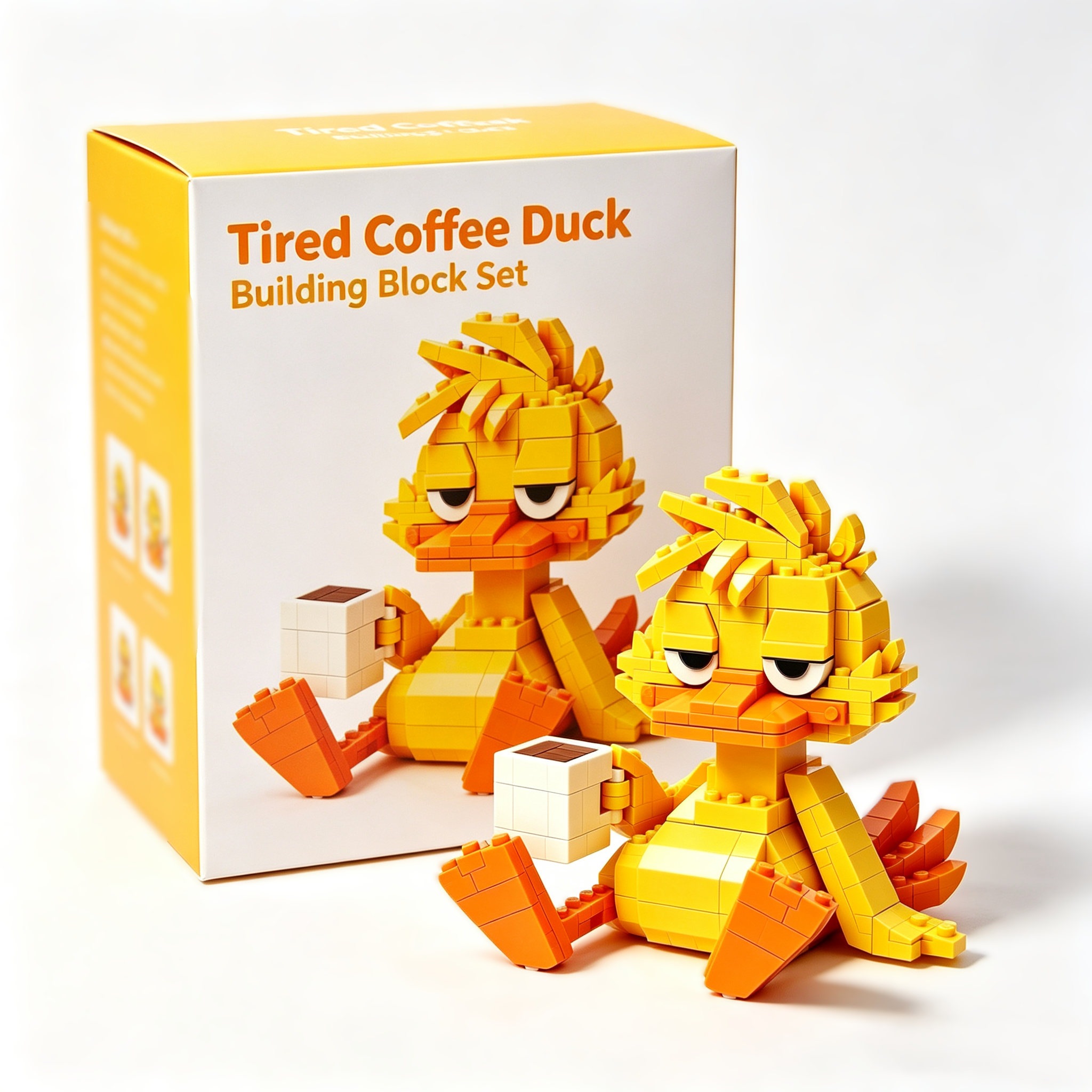 Tired Coffee Duck Building Block Set