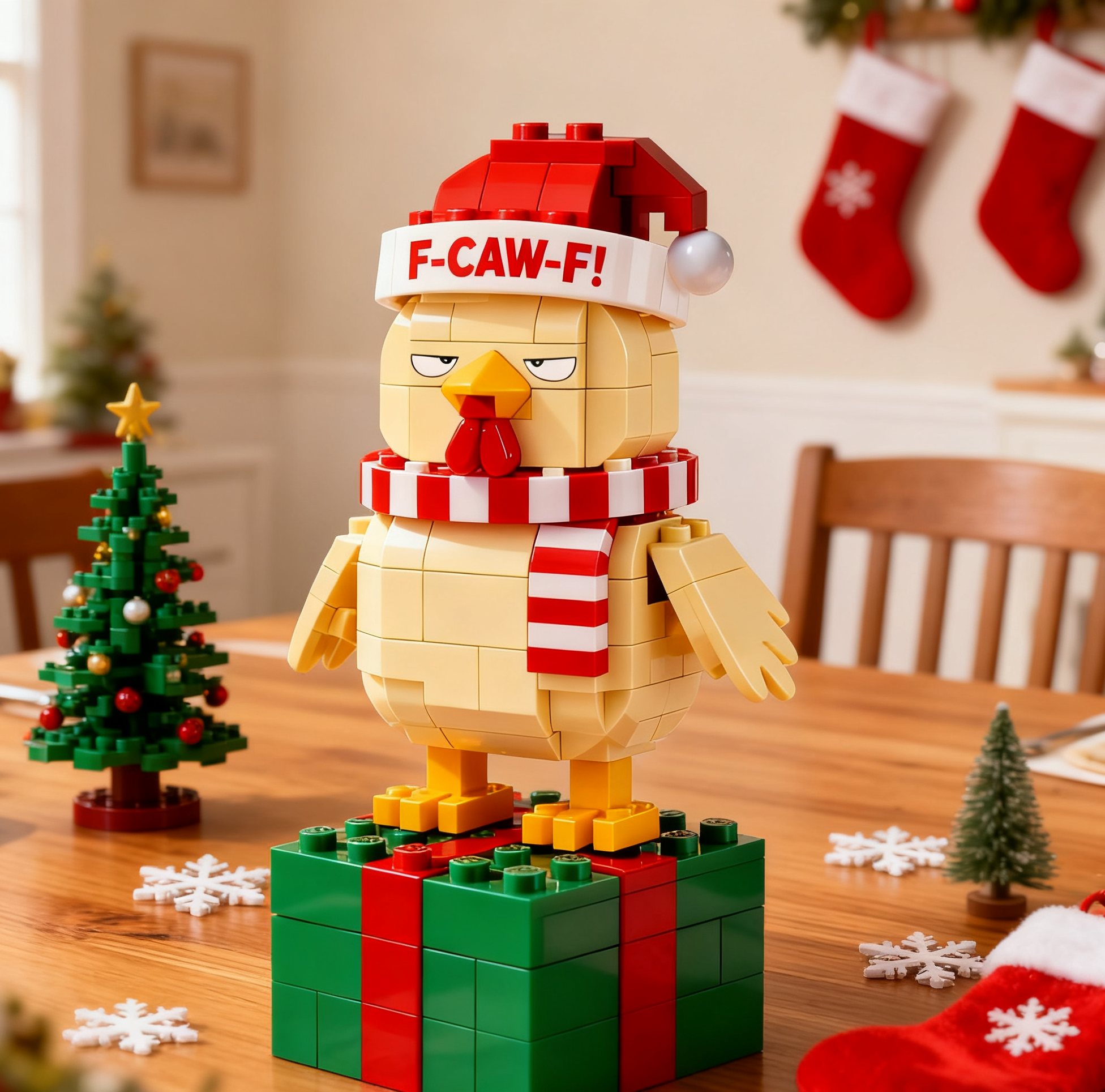 2025 New Edition — F-CAW-F Sassy Chicken Building Block Set
