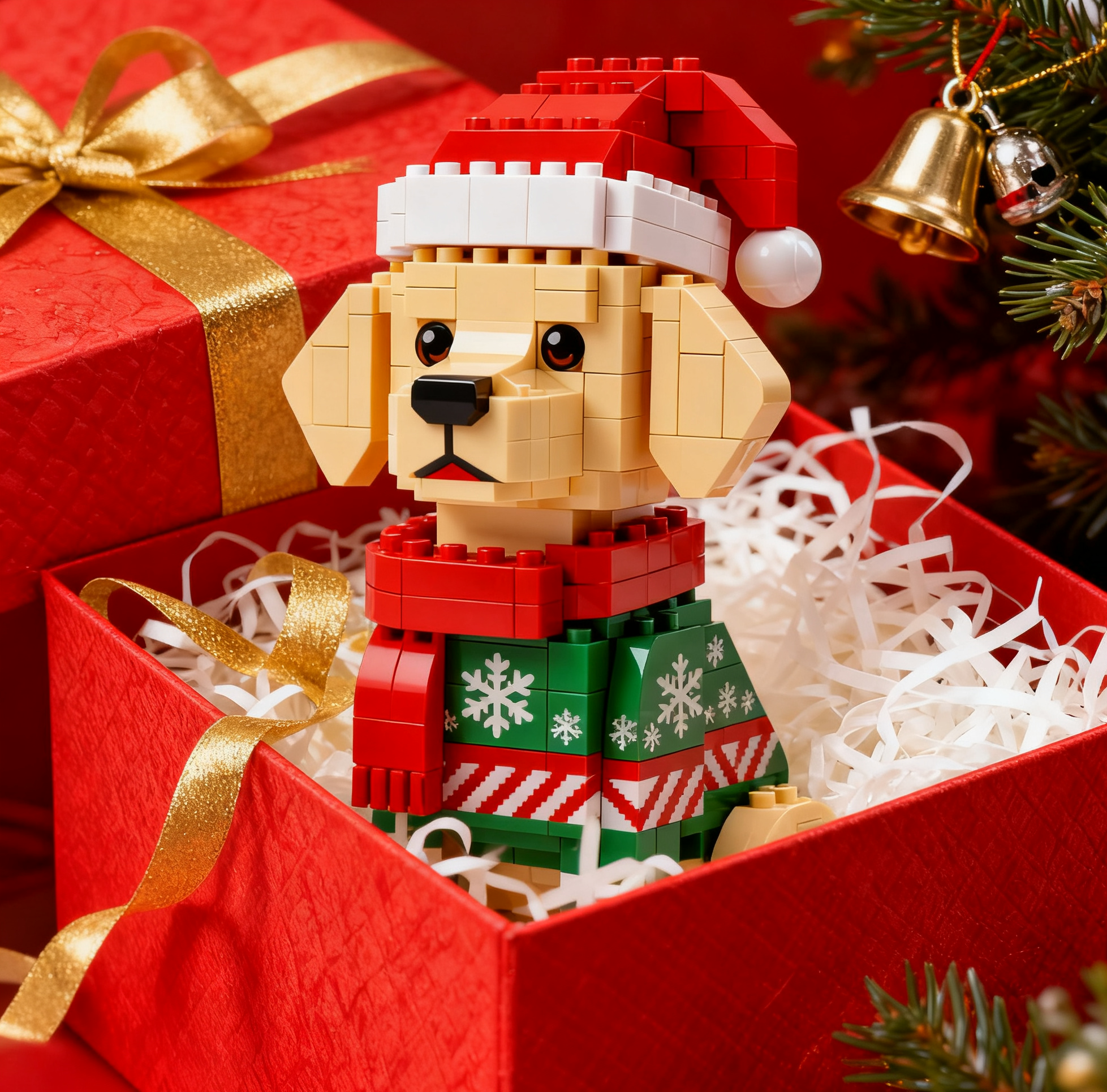 2025 Christmas Limited Edition-- Golden Retriever Brick Set