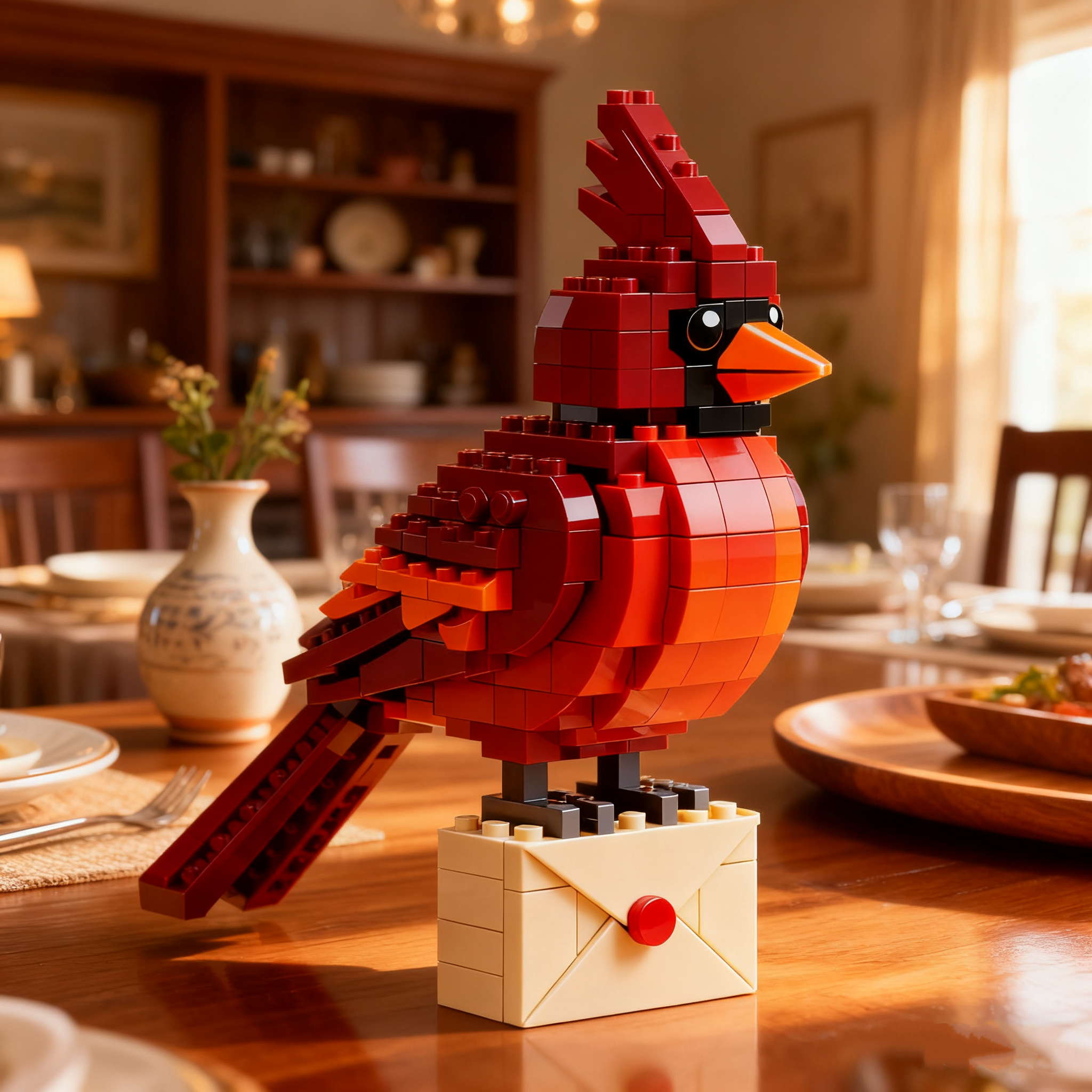 Emotional Support Cardinal Brick Set