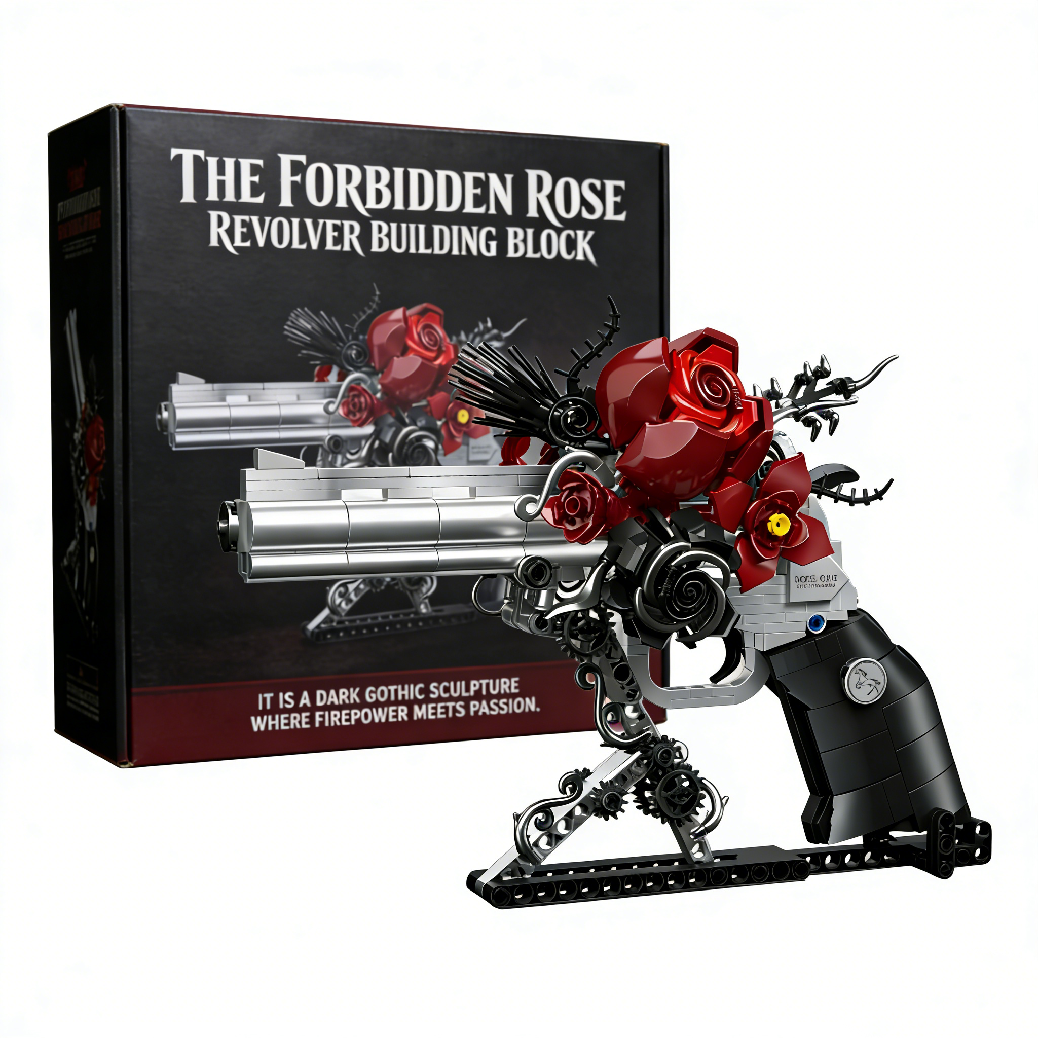 🌹🖤Midnight Rose – Gothic Valentine’s Limited Edition Brick Set