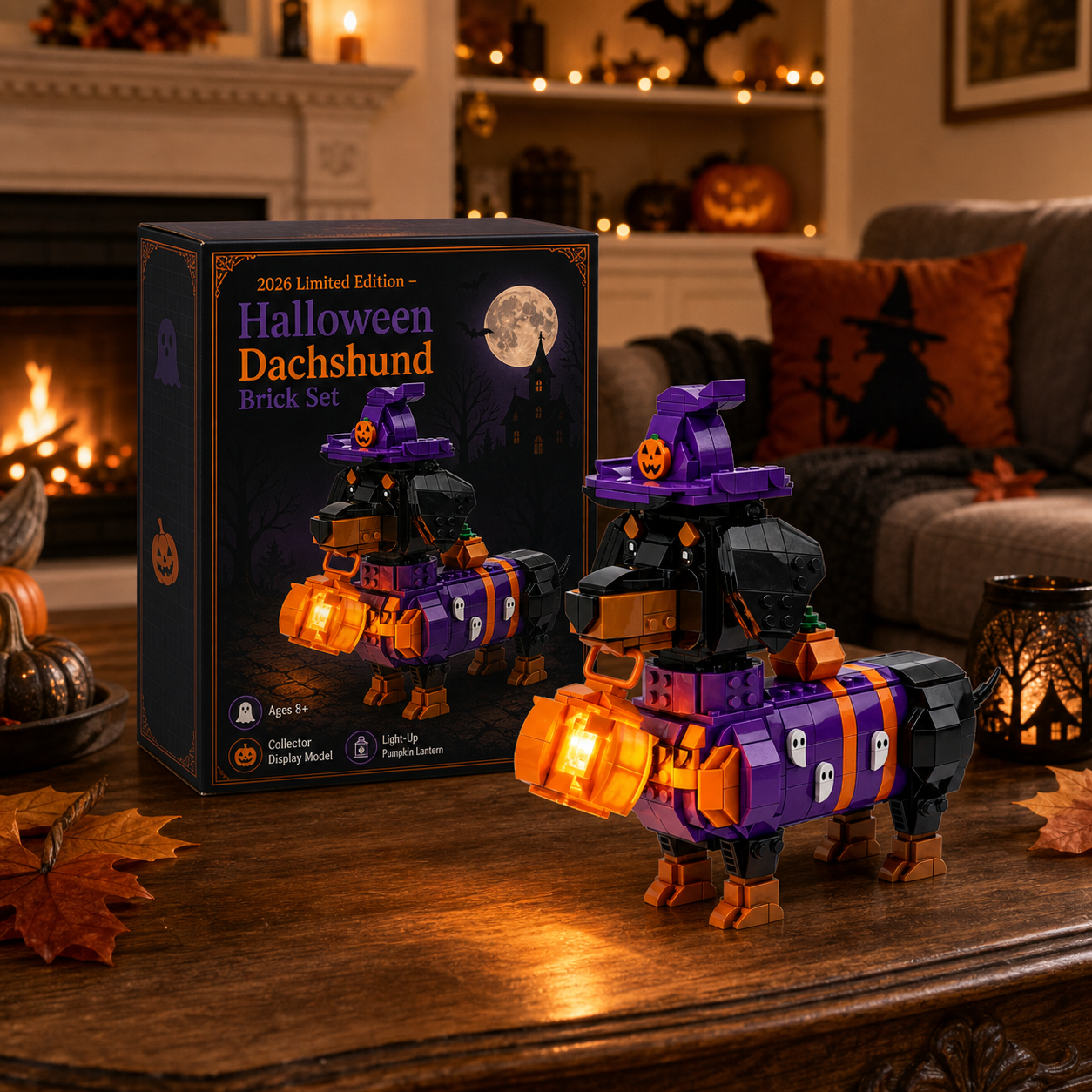 2026 Limited Edition – Halloween Dachshund Brick Set 🎃