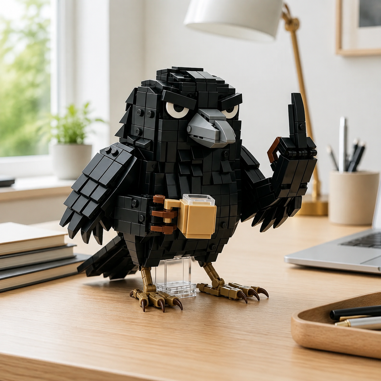 Sarcastic Crow Building Block Set🐦‍⬛
