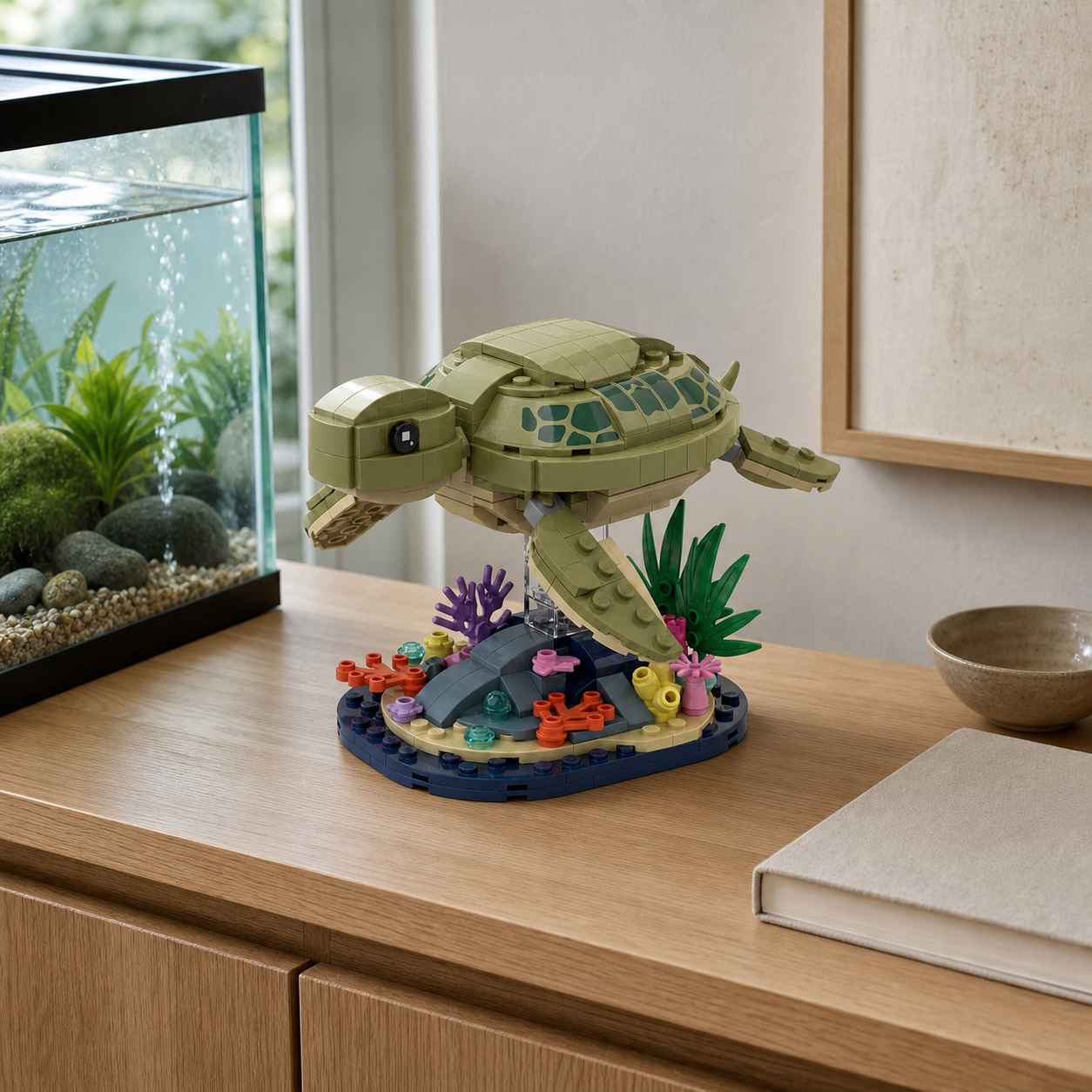 Sea Turtle Reef Building Block Set | Ocean Wildlife Collector's Edition